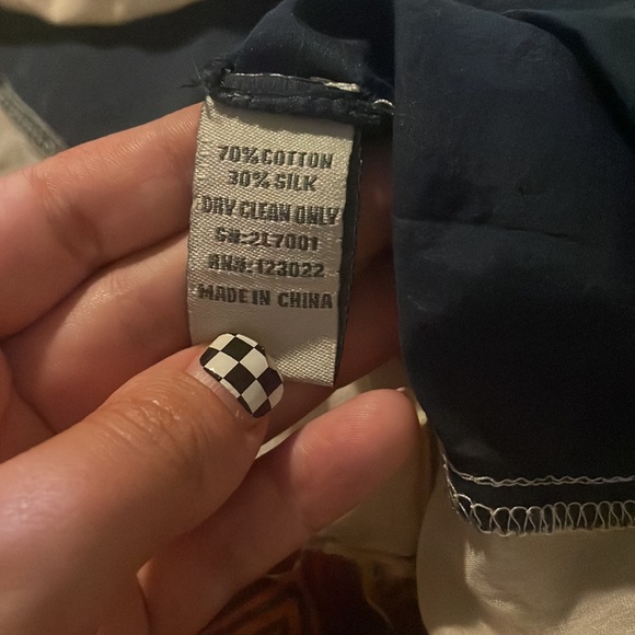 M sheer women’s embroidered, tie front & back short sleeve blouse - Picture 8 of 8